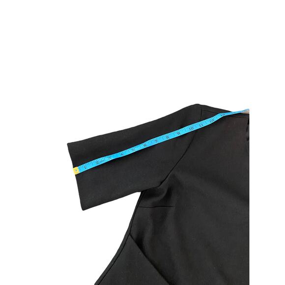 Kate Spade Saturday Black Short Sleeve Wool Blend Buckle Over Mini Dress Size 00 - Picture 9 of 10